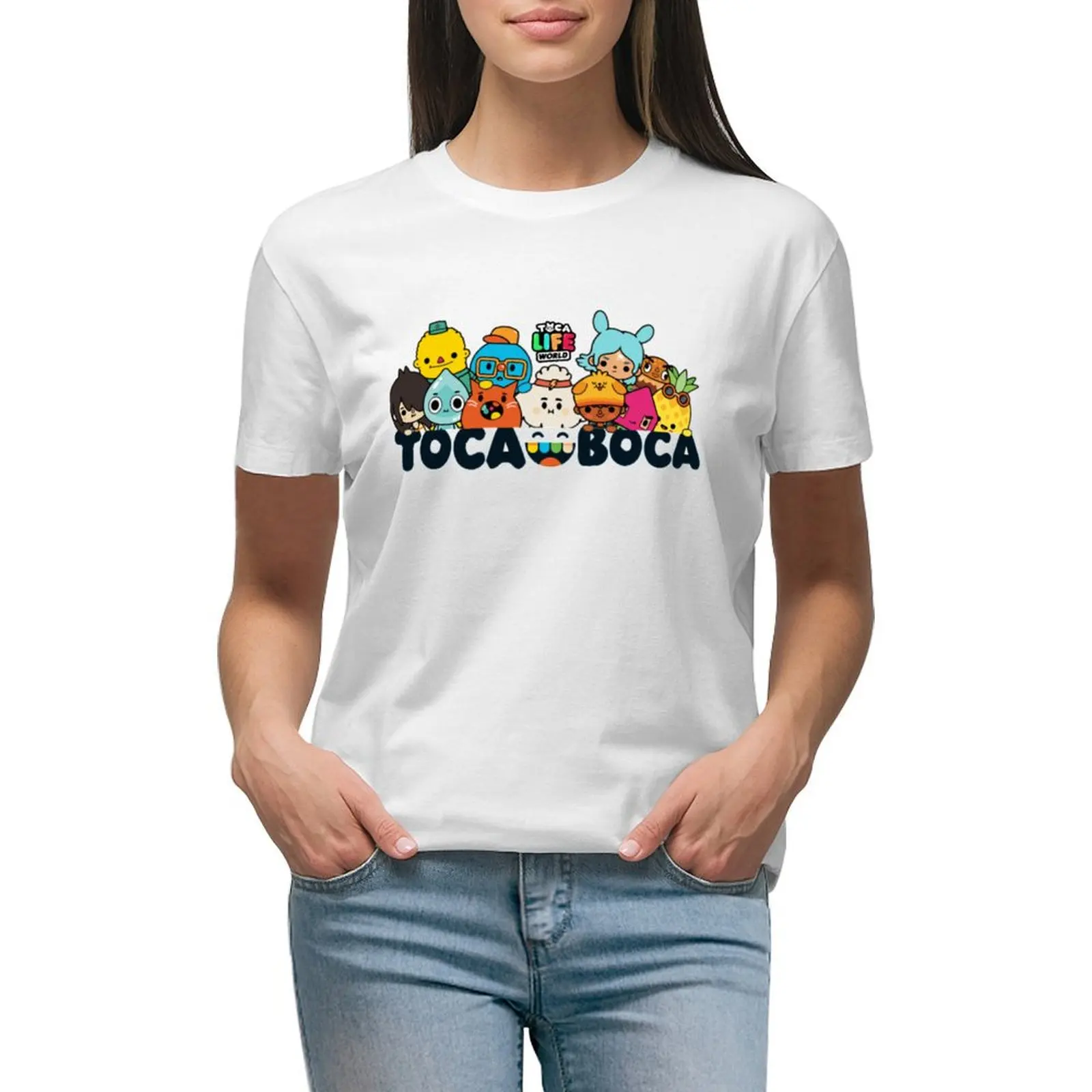 Toca Boca Essential T-Shirt Hippie Clothes Camicetta Western T-Shirt Dress For Women