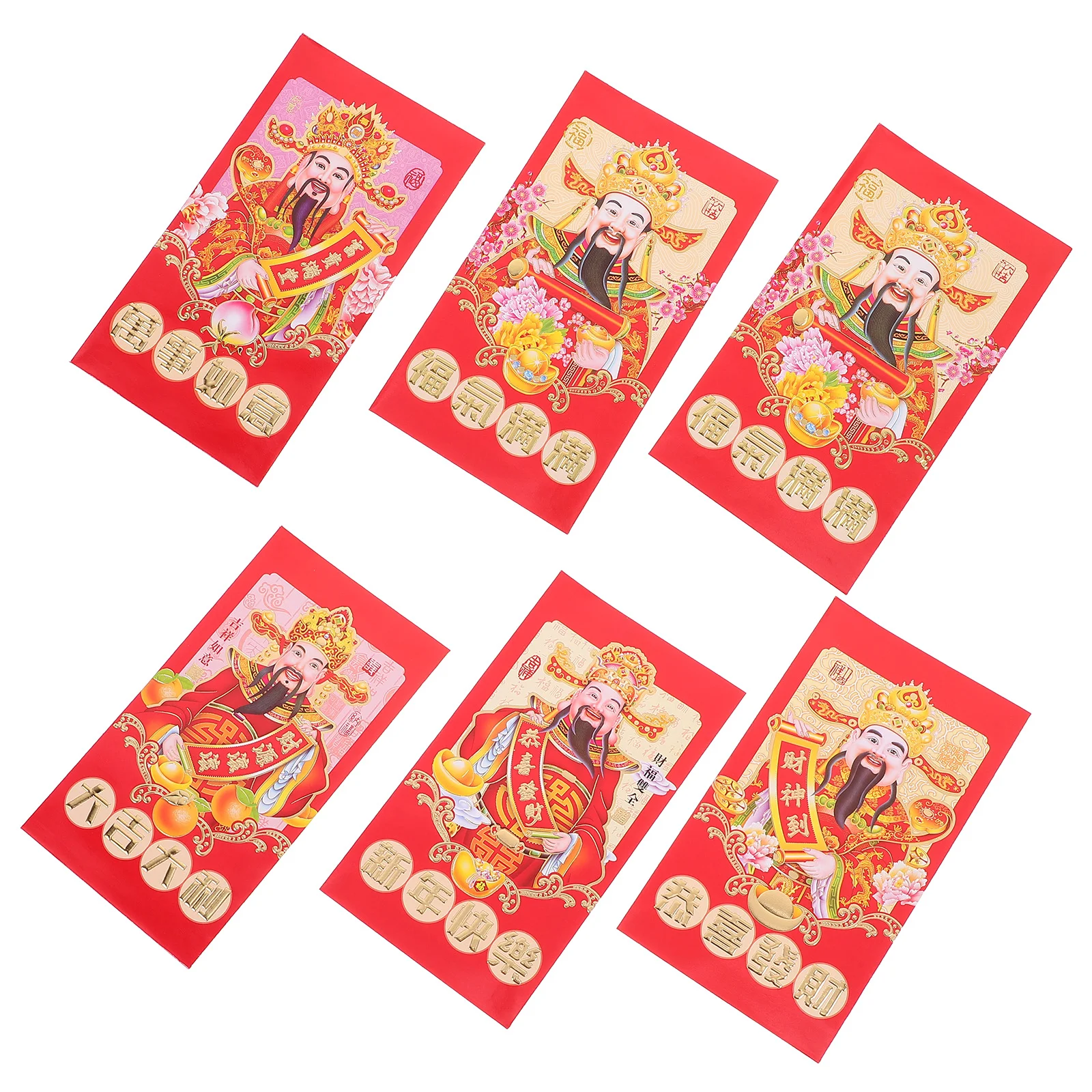 Cartoon Lai Feng Snake Zodiac Red Envelopes Chinese Paper Envelopes Printing Products Lucky Money Bag 30 Pcs