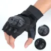 1 Pair Tactical Fingerless Half Finger Motorcycle Motocross Non-slip Guantes Moto Outdoor Sport Motorbiker Racing Gloves 2