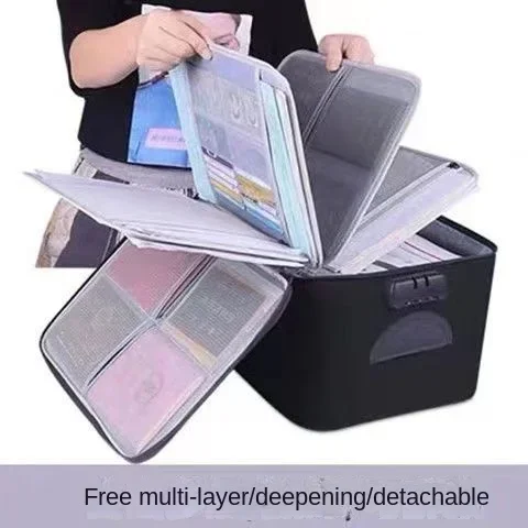 Multi-layer Document Storage Bag Multi-functional Box Important Credit Card Package