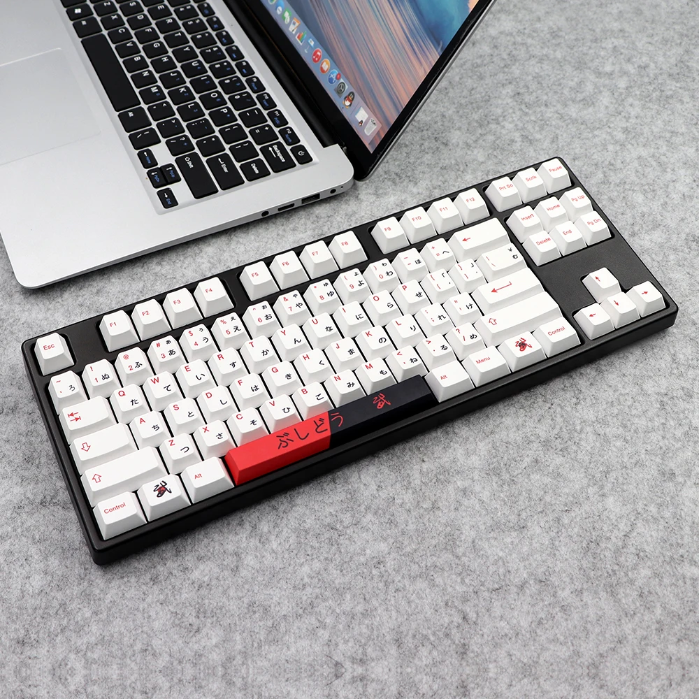 Teclado Mecânico Compatível, GK61, LK67, TM680, RK61, 104, 7u Barra de espaço