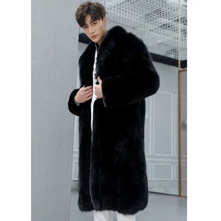 Description Picture 6 of itemCoat Leather Jacket Fur Men Fashion Clothing Casacos De Inverno Masculino Autumn and Winter Environmental Friendly Breathable