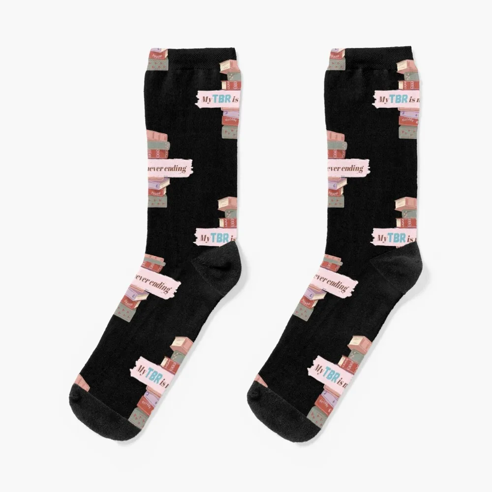 My TBR Is Never Ending, Funny Bookish Reader Socks socks winter Women Socks Men's кардридер homan uhs ii sd reader hmsdcr01