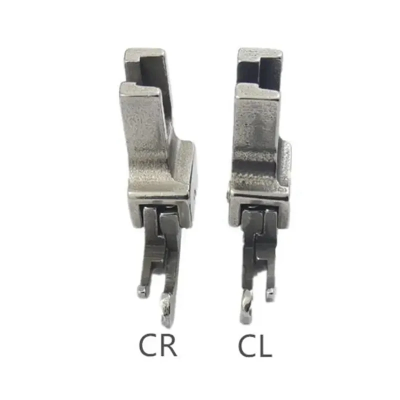 Narrow Guide Presser Foot 2Pcs Industrial Lockstitch Sewing Machine Feet Zipper Universal Presser Feet Durable CR1/32NS(0.1)