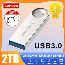 Lenovo 2TB USB 3.0 Flash Drives Pen Drive 1TB up to 100MB/s USB Memory 128GB Flash Disk Waterproof U Stick For Desktops/Laptops