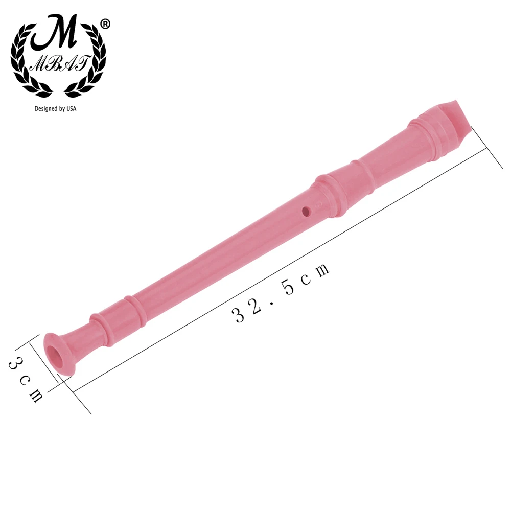6/8 Hole Long Flute Clarinet ABS Musical Instrument Music Education with Cleaning Stick for Children Kids for Beginner