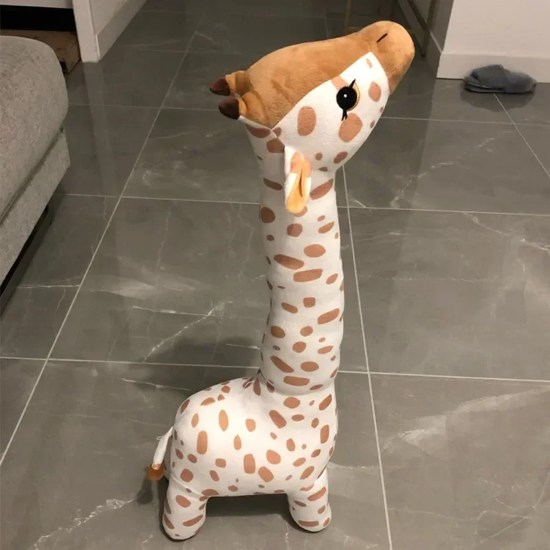 

Big Size 67cm Simulation Standing Giraffe Plush Toy hold pillow Soft Stuffed Animal deer Sleeping Doll Toy kids Birthday Gift