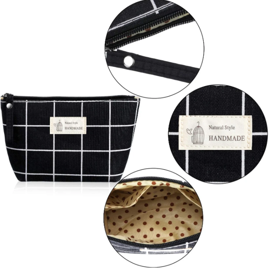 Storage Bag Toiletry Bag Cosmetic Bag Travel Organizer Refillable Cosmetic Pouch Soft Cosmetic Bag Canvas Bear Women Travel