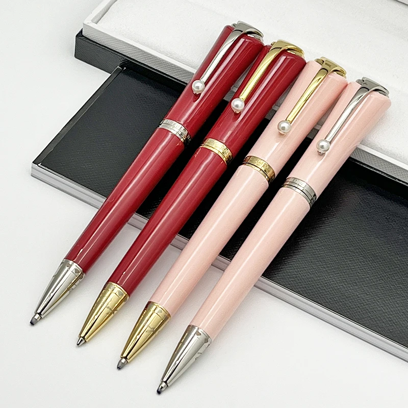 YAMALANG Luxury Special Edition Monroe Black/Pink/Red Colors MB Rollerball Ballpoint Pen With Pearl Clip