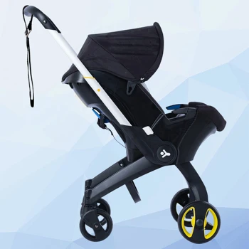 Foldable baby stroller, metal frame, adjustable handle direction, with sunshade, very suitable for outdoor shopping 3