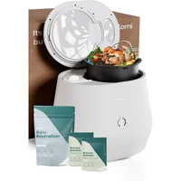 Lomi 1 Bundle – 3L, Electric Composter(90 Cycles),World’s First Smart Waste Kitchen Bin That Turns Waste into Natural Fertilizer 1
