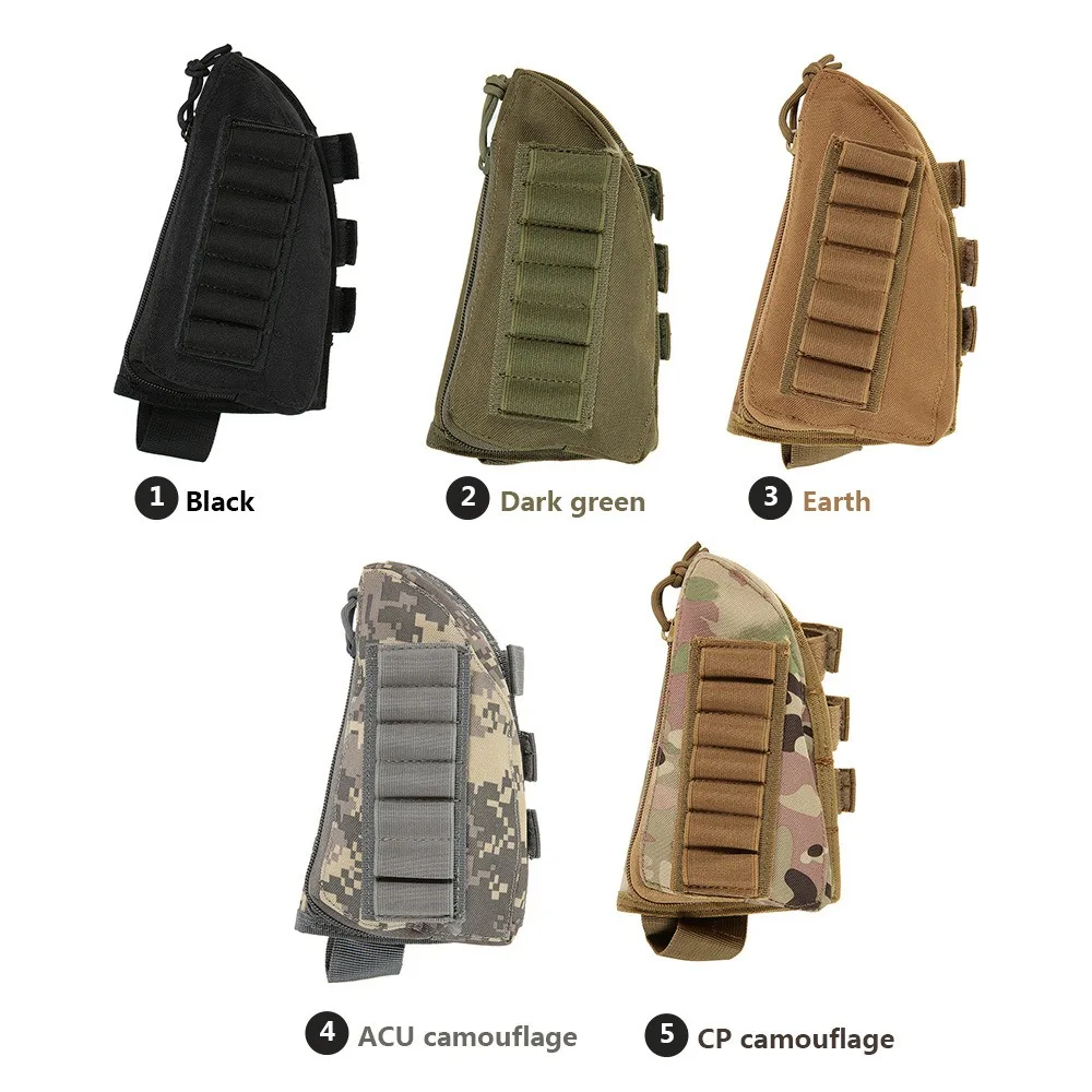 

Outdoor Tactical Support Cheek Bag Bullet Bag Accessory Bag 98K CS Military Fan Two-in-one Bullet Bag Portable Gun Butt Bag