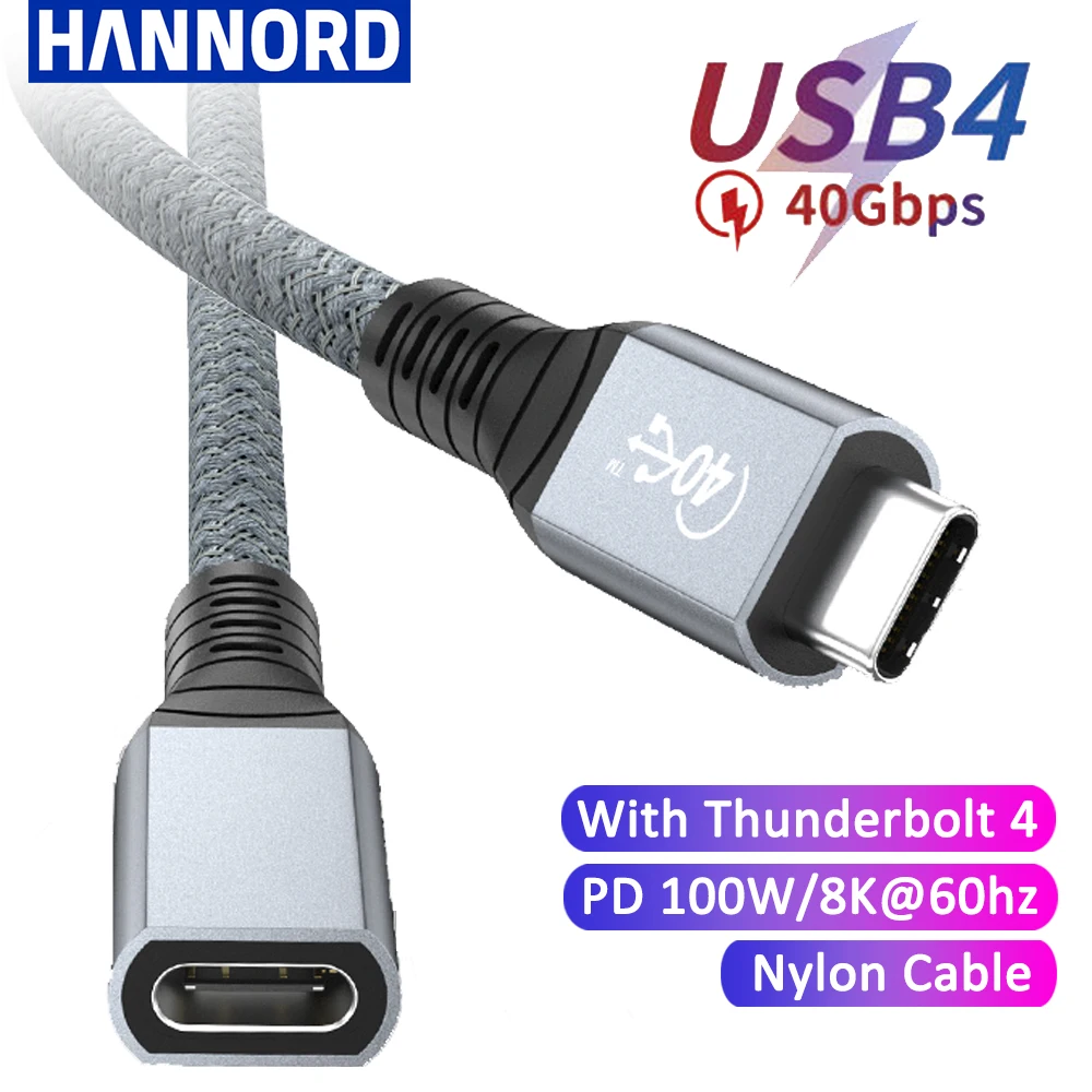 Thunderbolt4TypeCExtensionCableUSB4Extend40GbpsChargingData