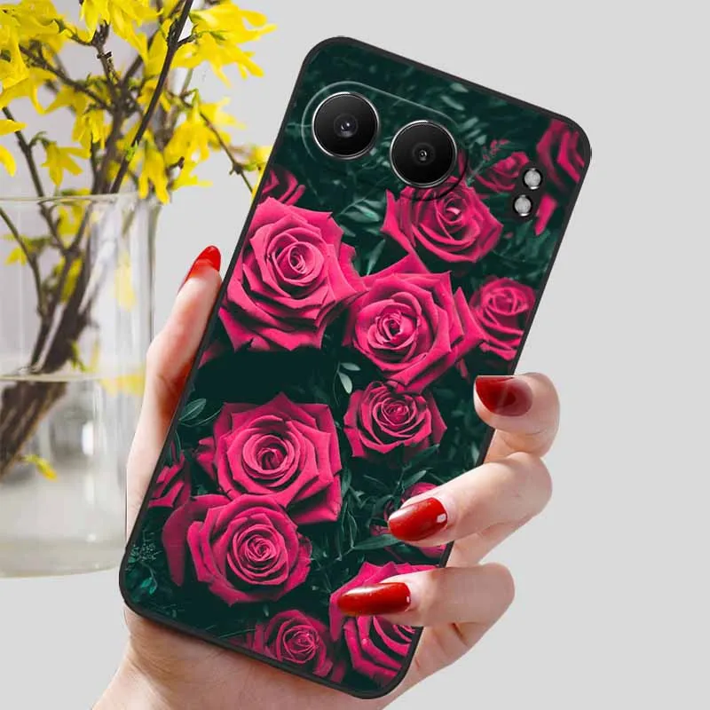 Elegant Black Marble TPU Soft Phone Cover - Fashionable Silicon Back Protector