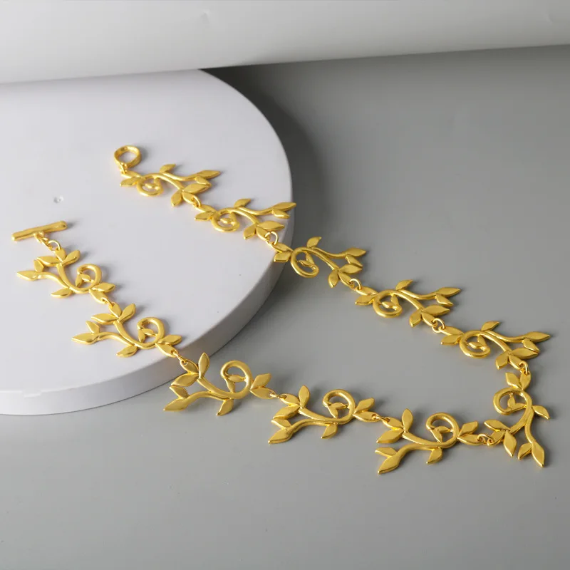 Babylonian iris necklace,leaf and leaf collarbone chain,fashion gift,girl party accessories,birthday gift,jewelry accessories