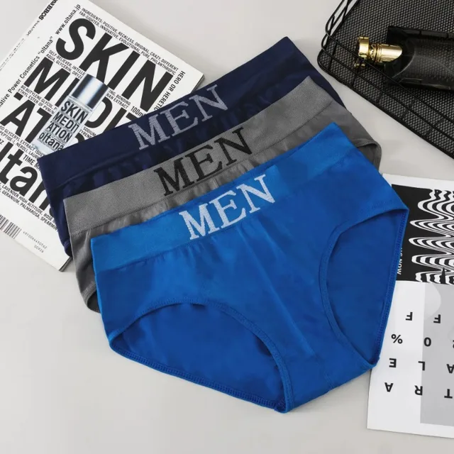 Comfortable Men's Cotton Briefs Jockstrap Sexy Underwear 1/3/4PCS Set - Image 3