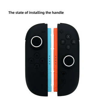 Textured Anti-Slip Silicone Joystick Caps for Switch 2 Black Base + Color Rings Design Thumb Stick Cover for Switch2 Joy-con 2