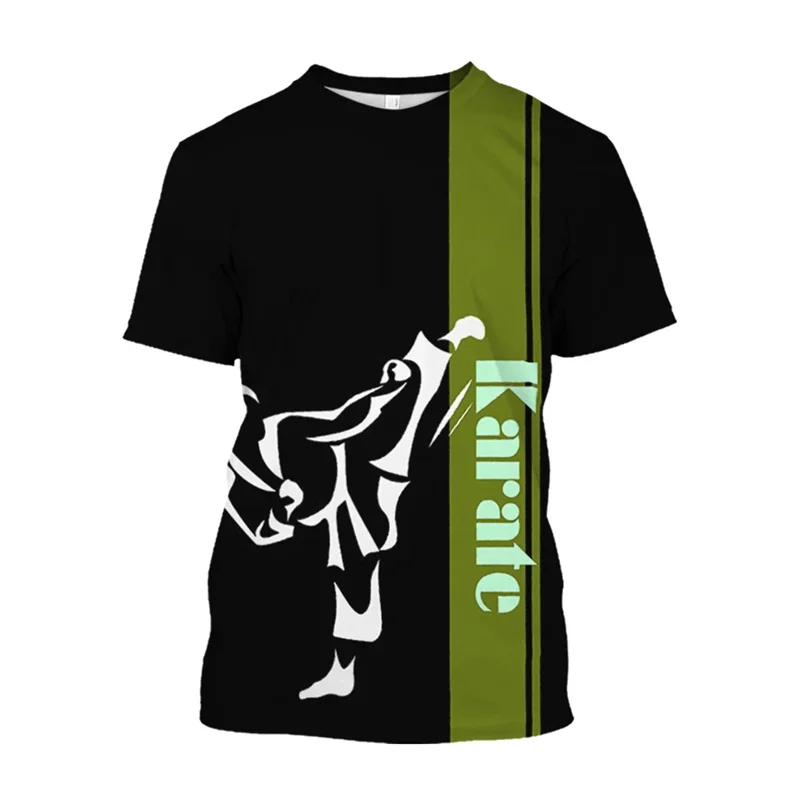 T-Shirt Karate Uomo Con Scritta "People Evolution", Lee Sport, Nero, Taglia XL, Cotone GOTS