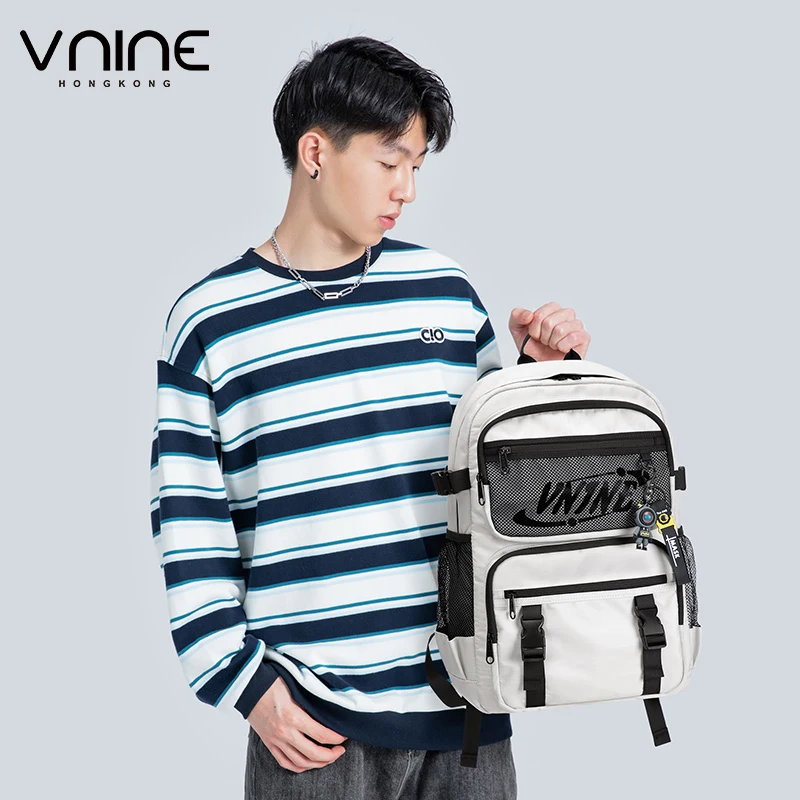 VNINE backpack for female college students, 2024 new high school sports travel bag, large capacity computer bag, male