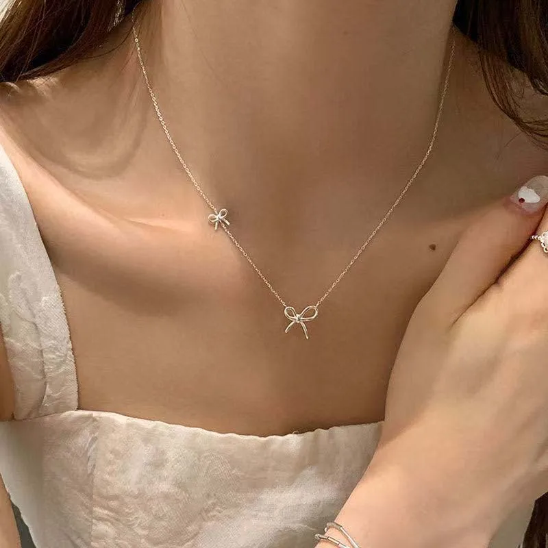 [TATIANA] 韓国☆SILVER925☆Ivy Ribbon Necklace TATIANA] 韓国☆SILVER925☆Ivy Ribbon Necklace (TATIANA
