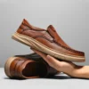 Men's Top Layer Cowhide Leather Shoes Casual Men's Shoes Soft Sole Comfortable Genuine Leather Men's Driving Shoe Zapatillas