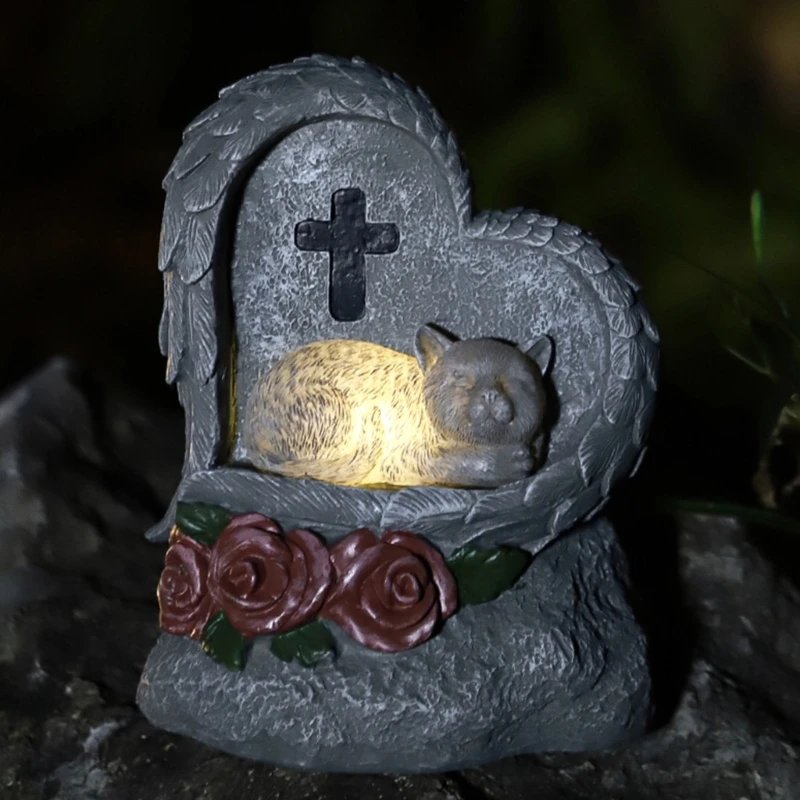 Pet Cemeteries Decoration Dog Memorials Keepsakes Elegant Dog Memorials Ornaments for Pet Lover Gift
