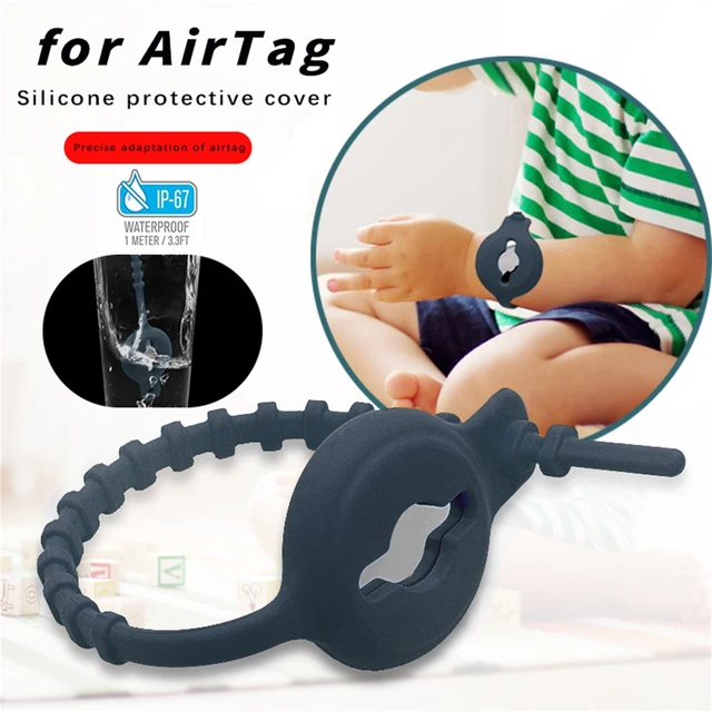 Lot de 4 supports Airtag cachés pour enfants - Porte-étiquette Apple Air  Tag pour enfants - Les étiquettes Air cachées avec broche sont adaptées aux