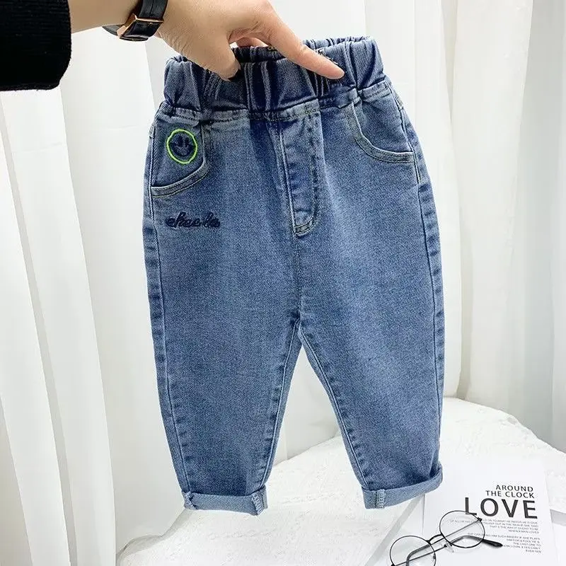 

Girls Boys Jeans Pants Kids Denim Trousers Casual Clothes for Toddler Baby Girl 2-6 Yrs Spring Summer Trendy Children Clothes