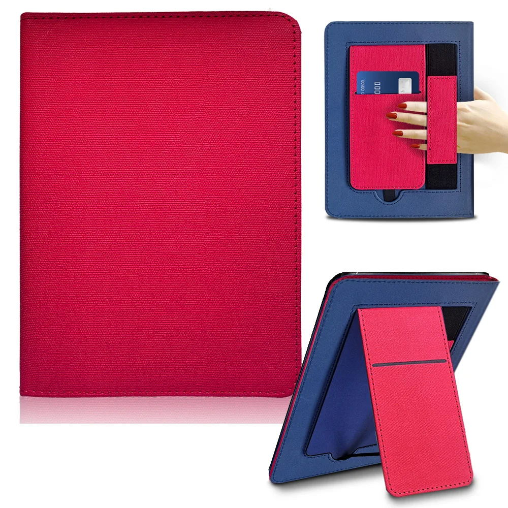 Premium Leather Case with Hand Strap & Auto Sleep Cover for 7-Inch Kindle Paperwhite Signature Edition