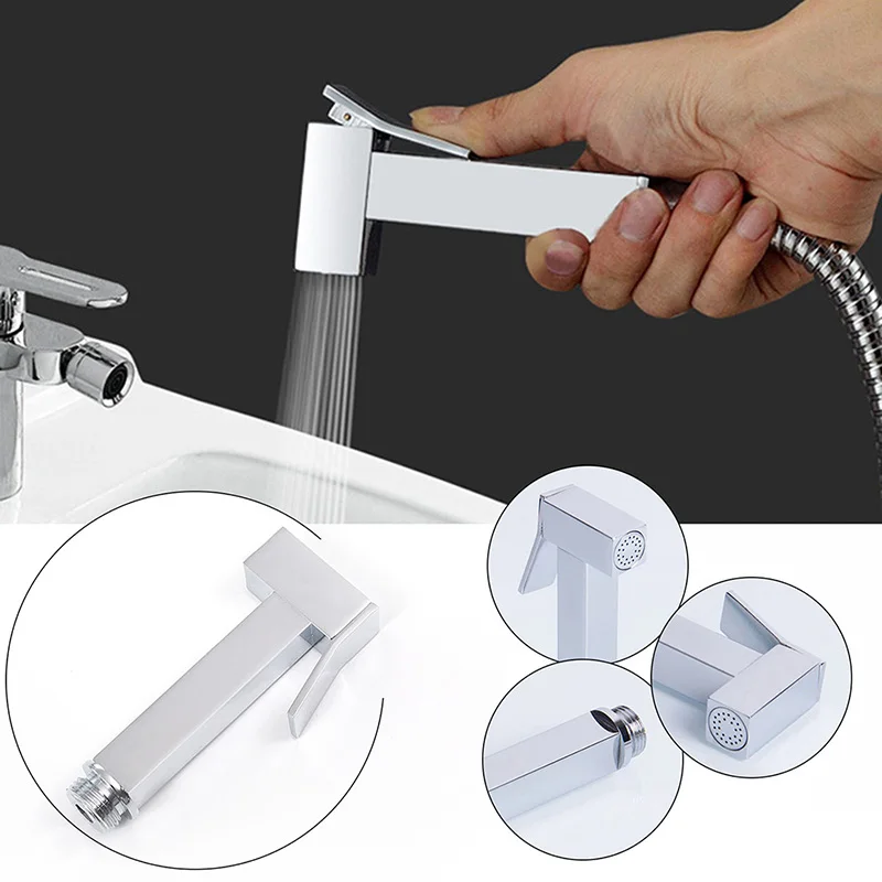 

Комплект биде высокого давления для ванной комнаты, ручной распылитель из нержавеющей стали для унитаза, портативная насадка для душа, инструмент для ванной