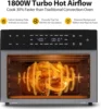 32QT Extra Large Air Fryer, 19-In-1 Air Fryer Toaster Oven Combo with Rotisserie and Dehydrator, Digital Convection Oven Counter 5