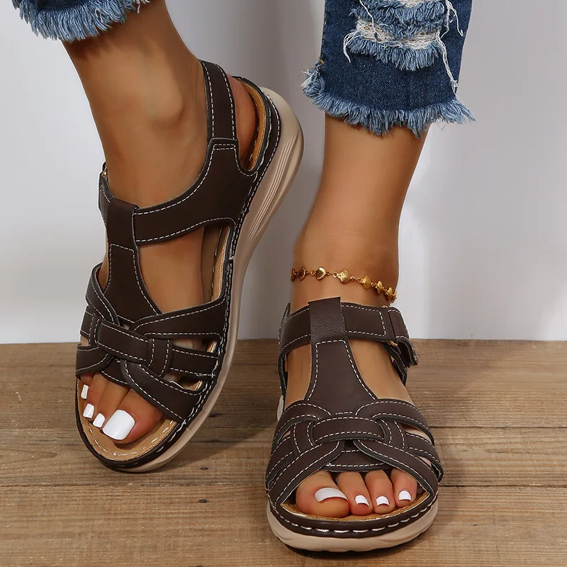 Women's Simple Wedge Sandals Casual Ankle Strap Platform Sandals Women's Comfortable Sandals Women Sandals Wedge Sandals Comfortable Sandals