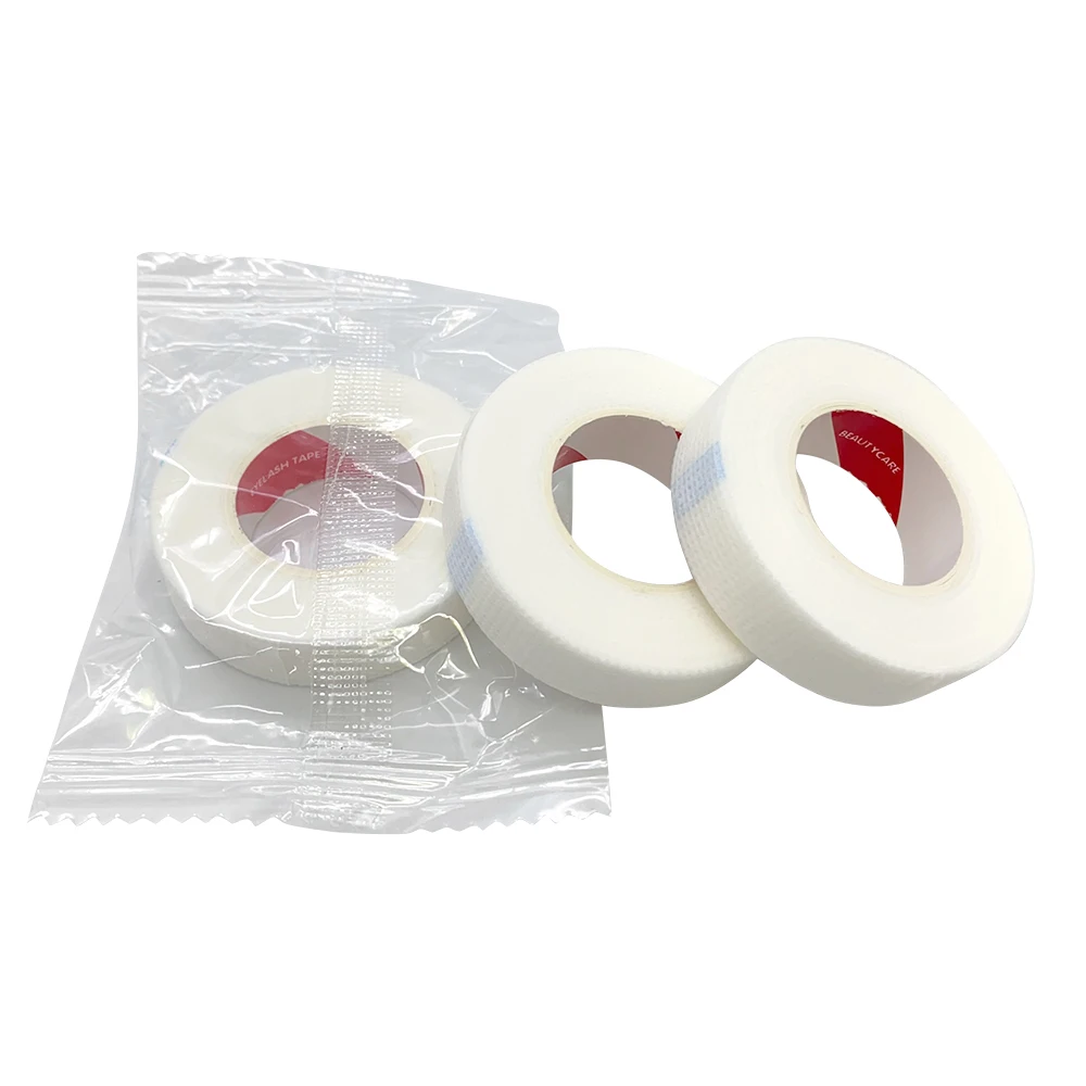 20Rolls Eyelash Tape 9M Breathable Eyelash Extension Paper Tape Wholesale Non-woven Cloth Adhesive Patches Under Eye Pad