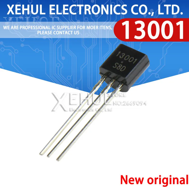 50PCS MJE13003 MJE13002 MJE13001 TO92 NPN High Voltage Transistor Inline Transistor13001 13002 13003 NEW TO-92