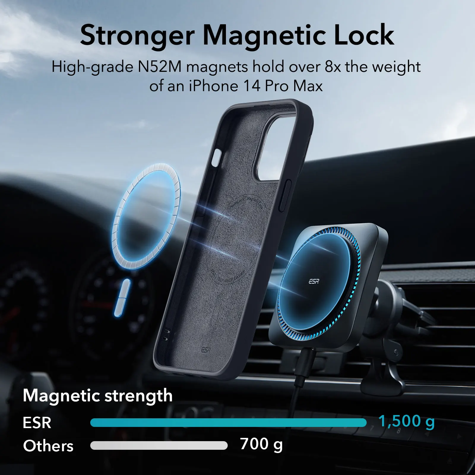 ESR for iPhone 14 Pro MaX Liquid Silicone MagSafe Case for iPhone 14ProMax Silky Smooth Soft Silicone Case With Camera Kickstand 3