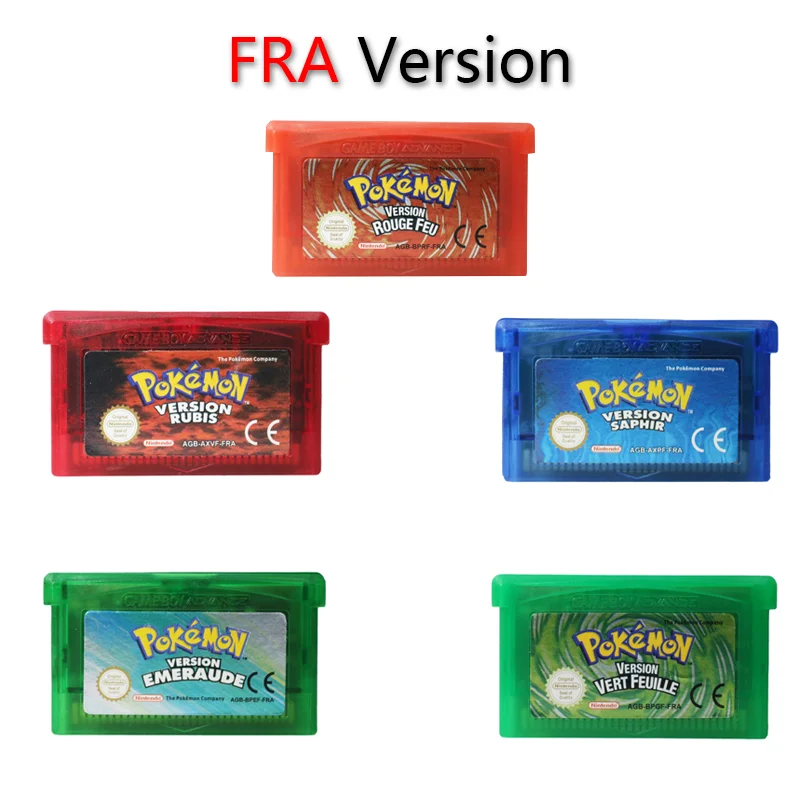 PokemonGBASeriesMemoryCardDoubleDecodingGBCNDSLVideoGame