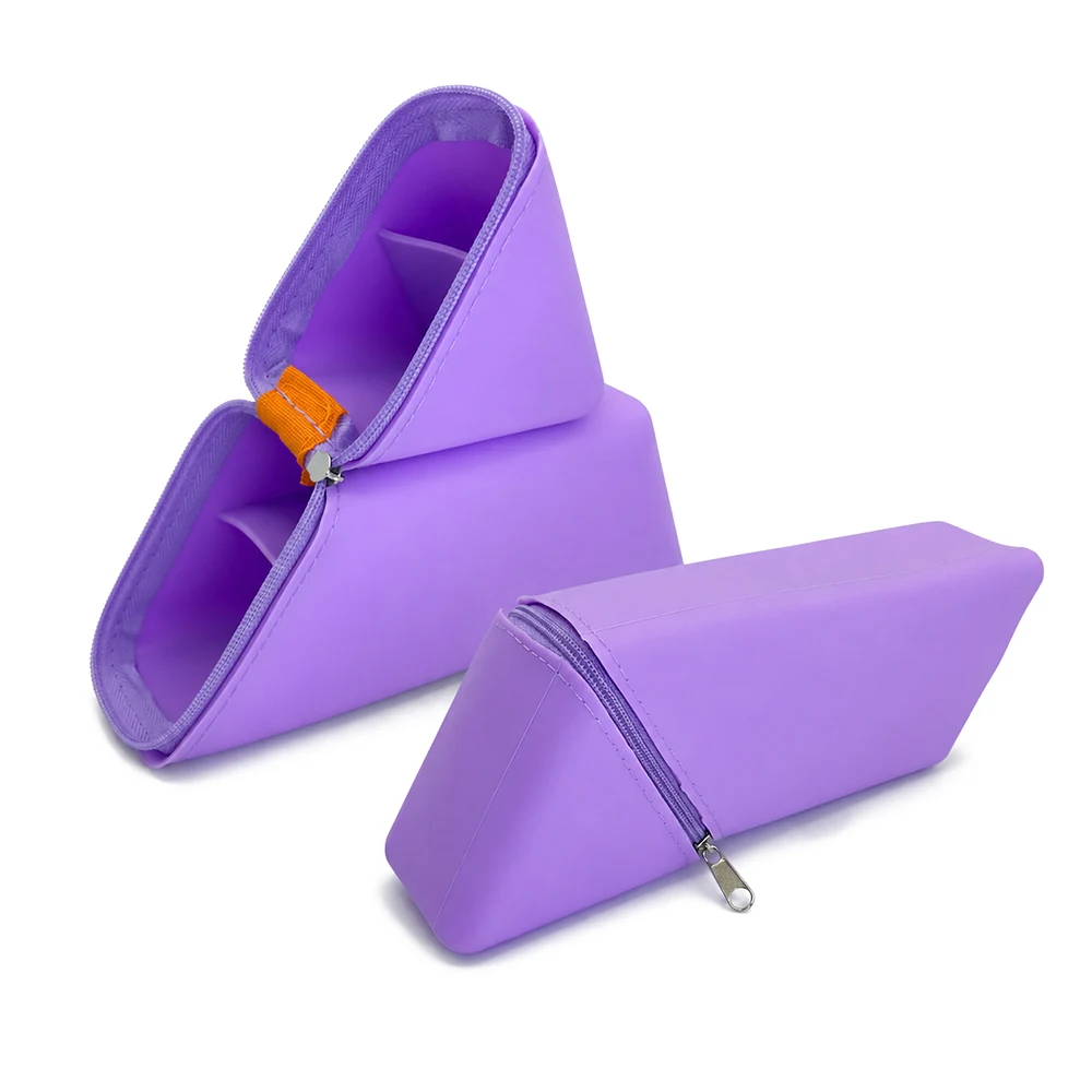 Silicone Waterproof Foldable Pencil Holder - Large Capacity Multifunctional Stationery Organizer