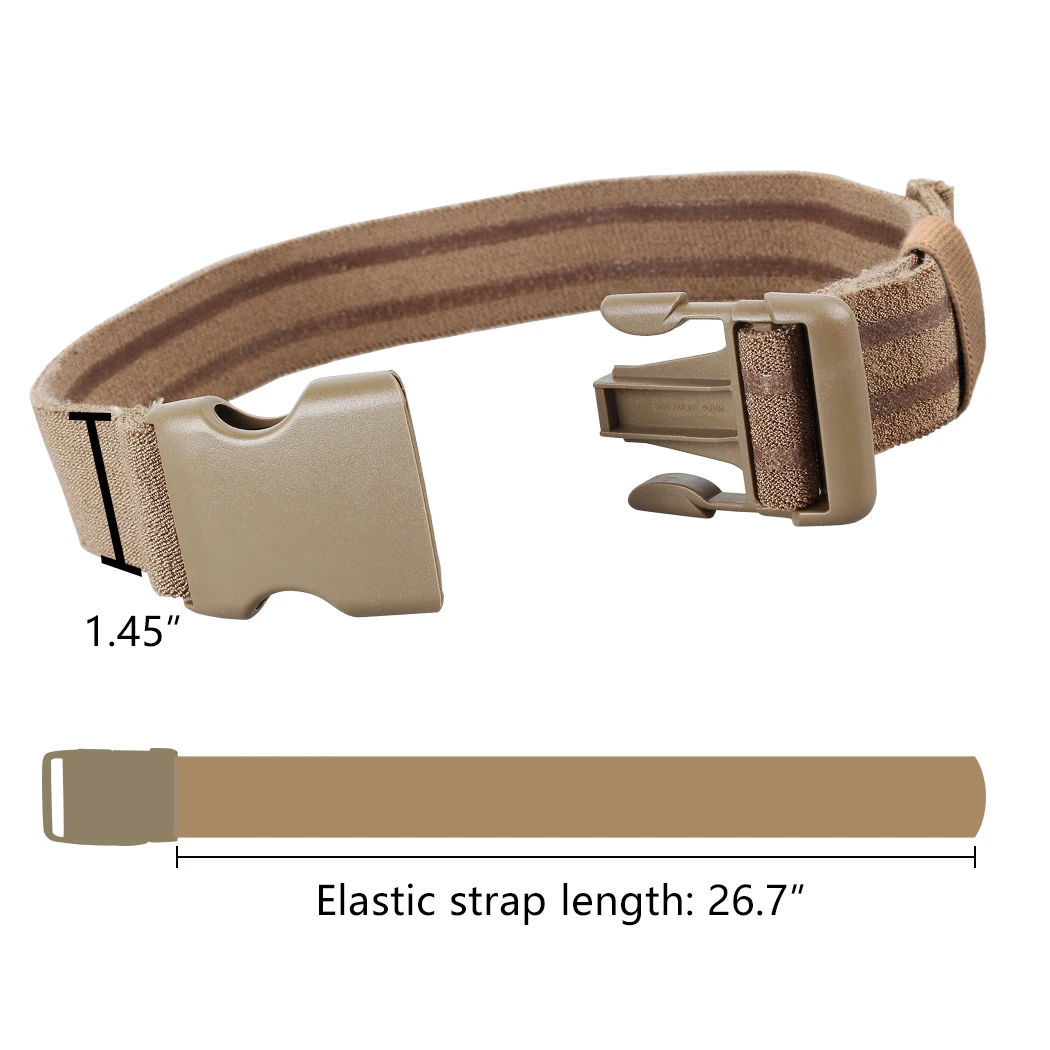 IDOGEAR Taktischer Oberschenkel-Beingurt für Holster, Messer, elastischer Oberschenkelgurt im Freien, EDC-Beinbügel mit Schnellverschluss-Schnalle 3417 – Detail 12