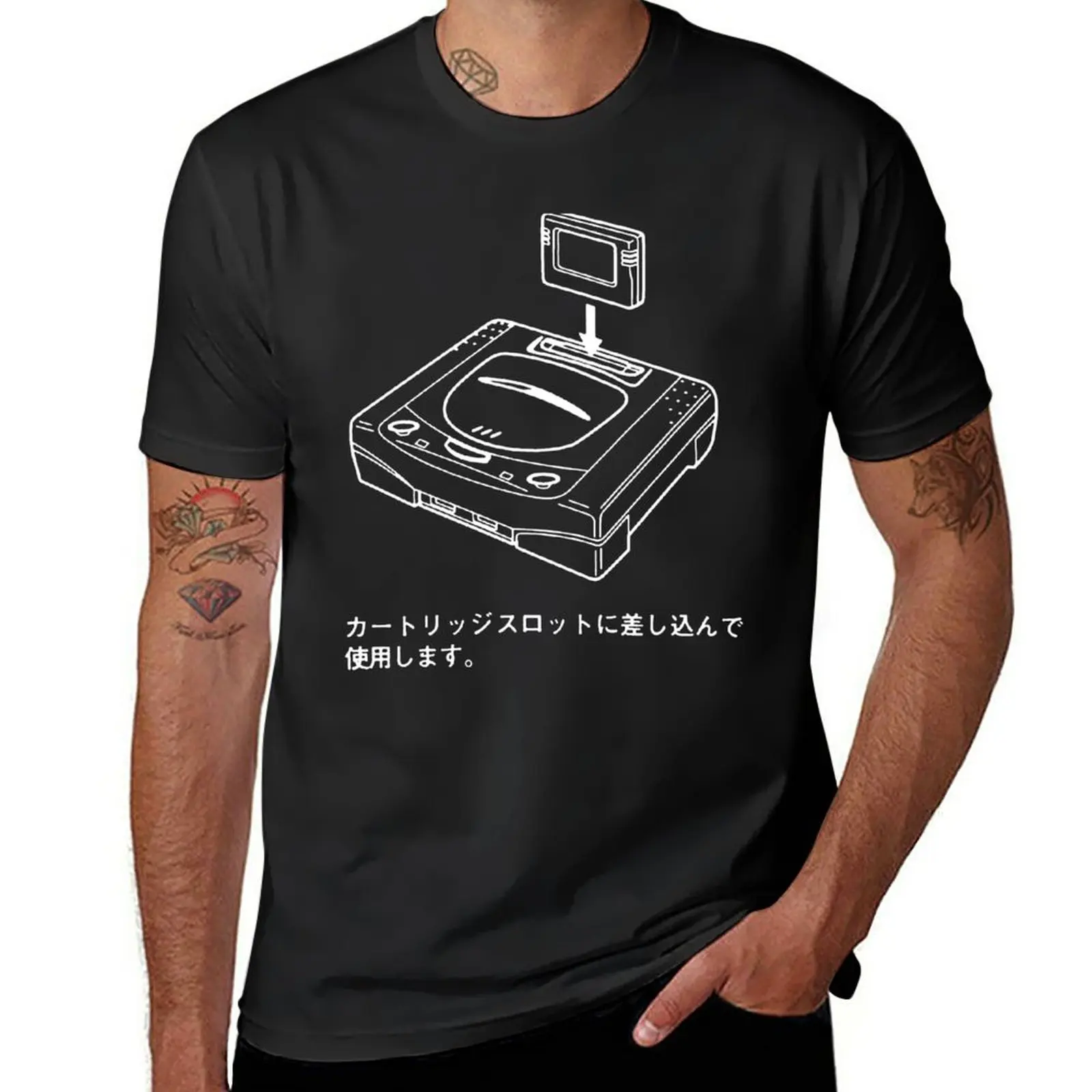 New Sega Saturn Diagramma (Dark) T-Shirt T-Shirt Sportive Fan Magliette Carine Magliette Vuote Magliette Estive Da Uomo Grandi E Alte
