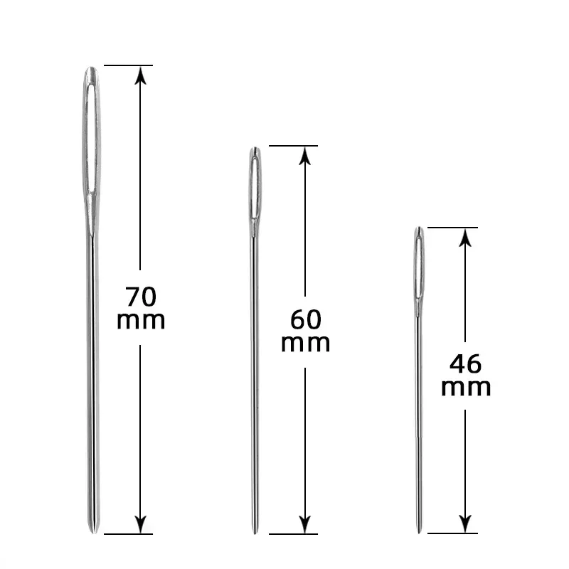 15 Pcs Large Eye Blunt Sewing Needles Cross Stitch Knitting Needle Handmade Leather Embroidery Thread Needle Sewing Accessories sewing needles sewing knitting tools