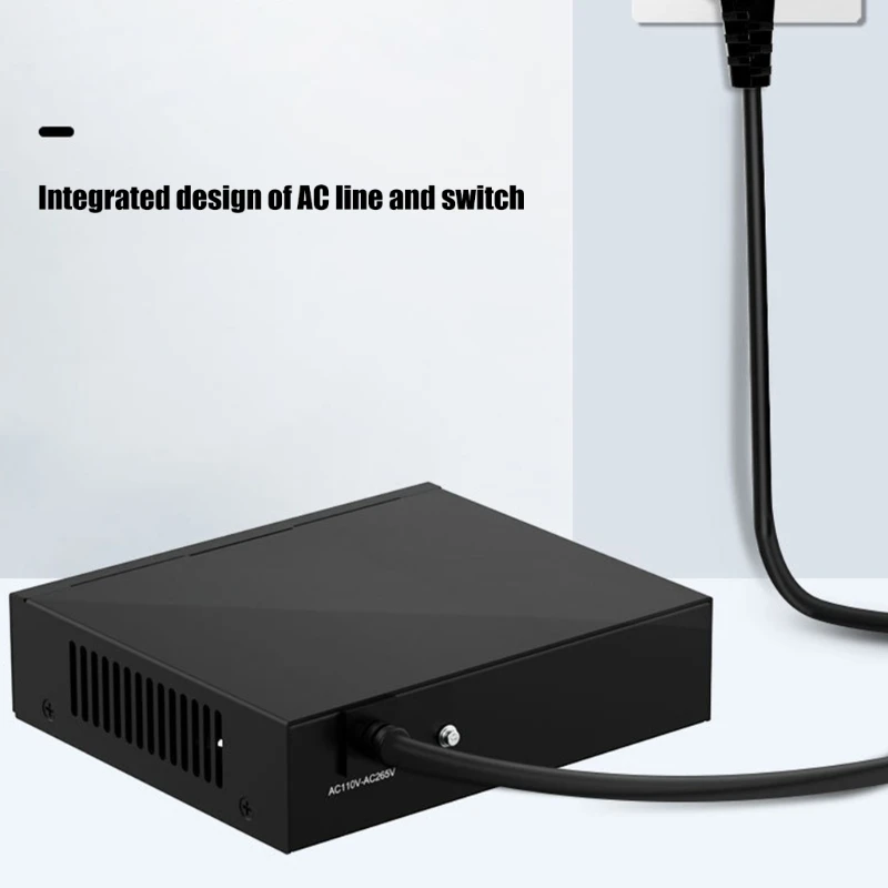 4 포트 POE 네트워킹 스위치 100Mbps 2 원활한 연결을 위한 추가 포트 금속 하우징