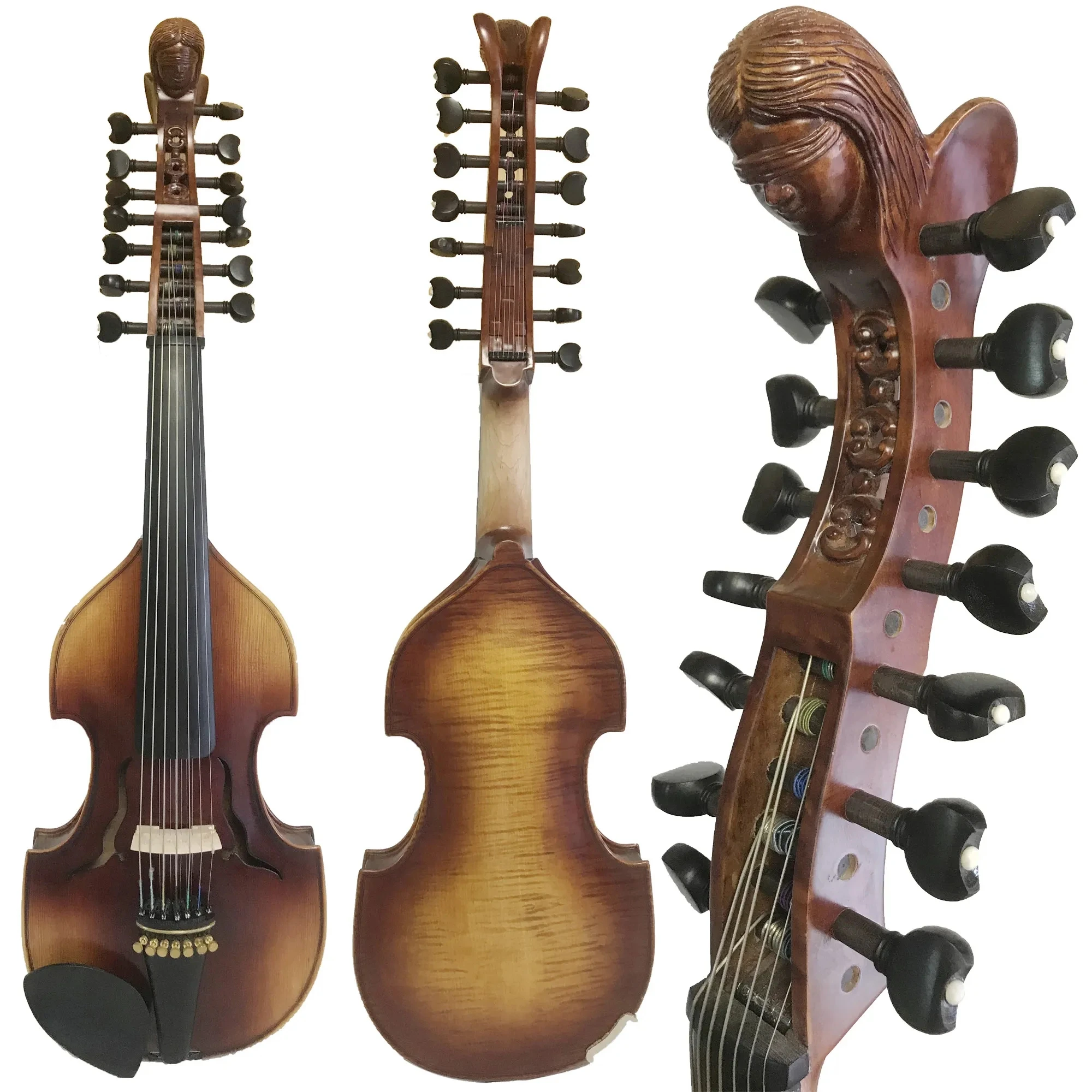 

Фирменный Профессиональный Мастер SONG, 7 × 7 струн, 15 дюймов, резная Горловина «ангельский глаз»