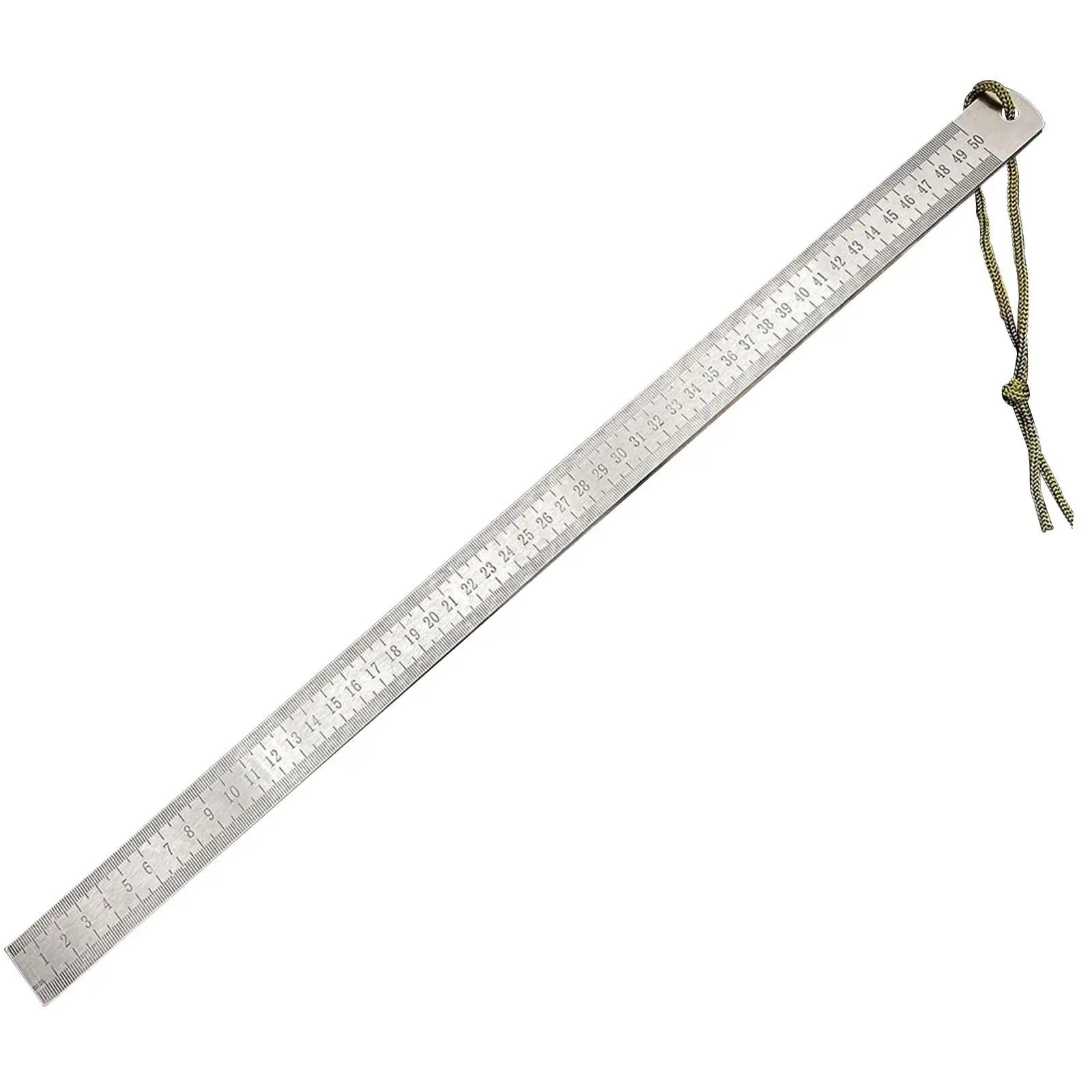 Stainless Steel Ruler 50cm Scale Markings for Architectural Use Learning