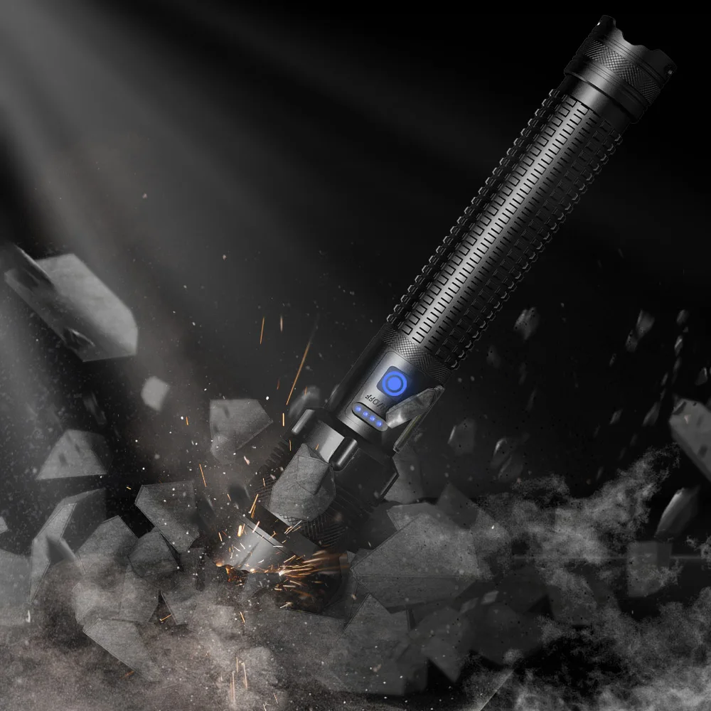 Фото Яркий водонепроницаемый фонарик с USB-зарядкой, XHP360 №5