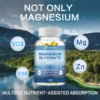 Magnesium Glycinate Supplement 500mg with Zinc,Vitamin D3 B6 High Absorption Support Muscle, Nerve, Joint and Heart HealthSupple