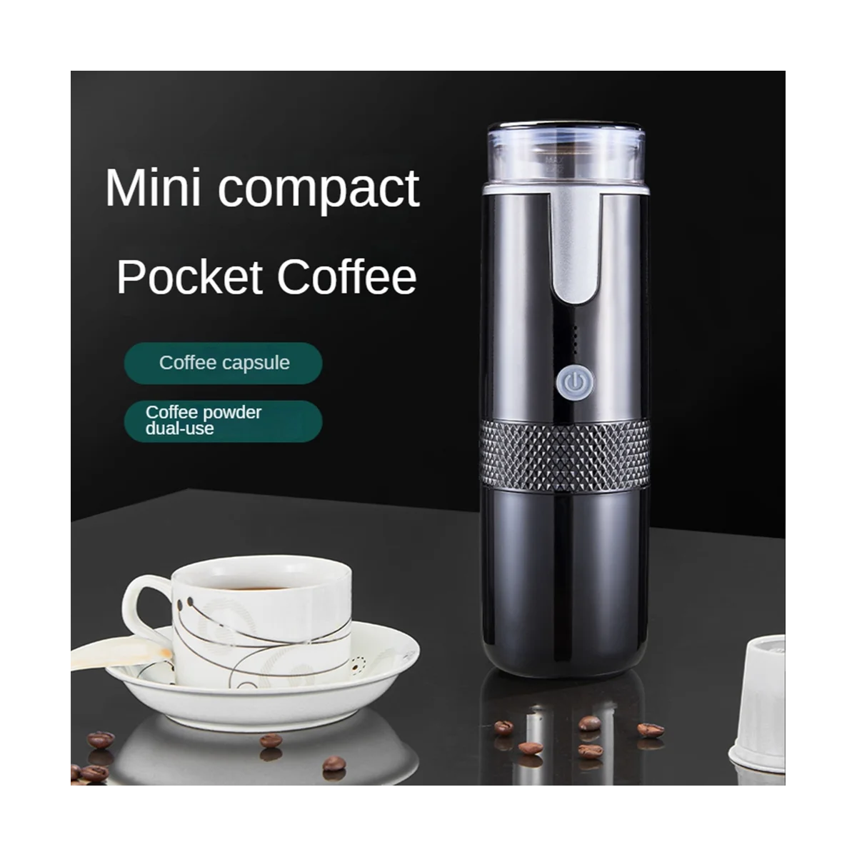 Elektronická káva tvůrce dobíjecí espreso stroj přenosné auto káva provést dno káva & espreso cestovní kemping