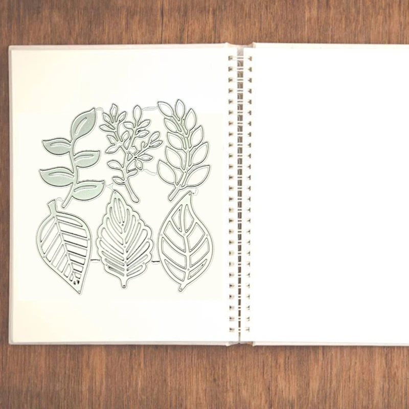 나뭇잎 금속 커팅 다이 스크랩북 스텐실 다이 커트 카드 엠보싱 DIY 사진 앨범 템플릿 금형 장식 공예