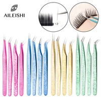 2023 Eyelash Tweezers Ice Flower Anti-static 3D Accurate Professional Eyebrows Lash Extension Supplies Makeup Tools 100% Closure 1