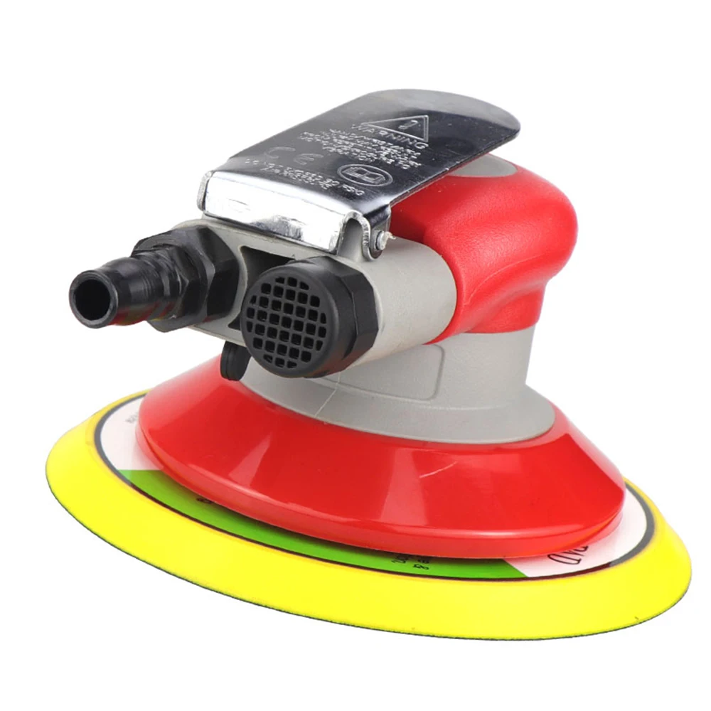 HIFESON 5/6 inch Pneumatic Air Orbital Sander 125/150mm Air Sanding Machine Polisher Air Tool Car Woodworking Metal Polishing 6