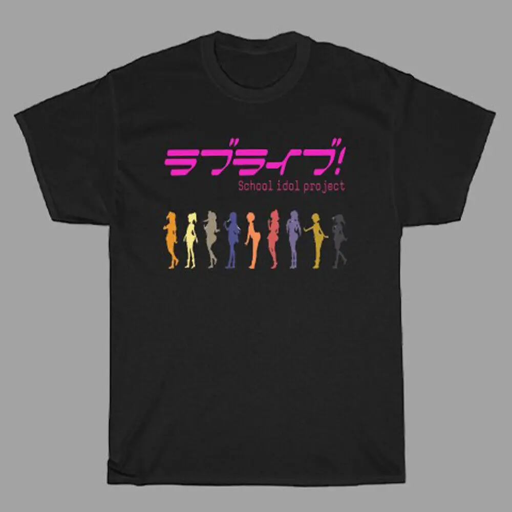 

Love Live School Idol Project Men's Black T-Shirt Size S to 5XL